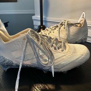 ADIZERO ELECTRIC II EXOTIC SPEED FOOTBALL CLEATS white and gray